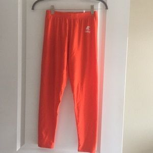 Eastbay orange athletic tights